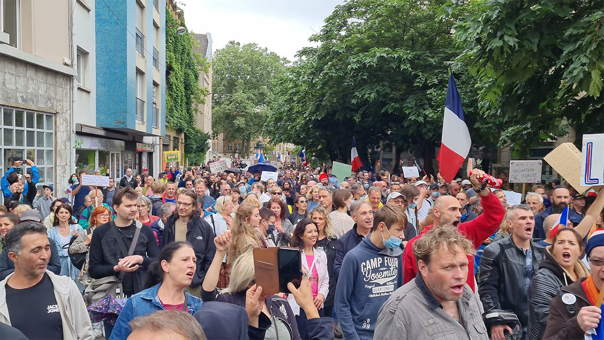 manifestation anti-pass sanitaire en France