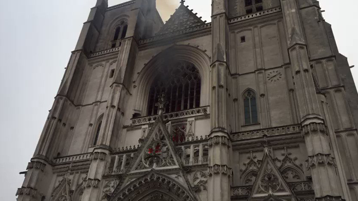 L'incendie de la cathédrale de Nantes