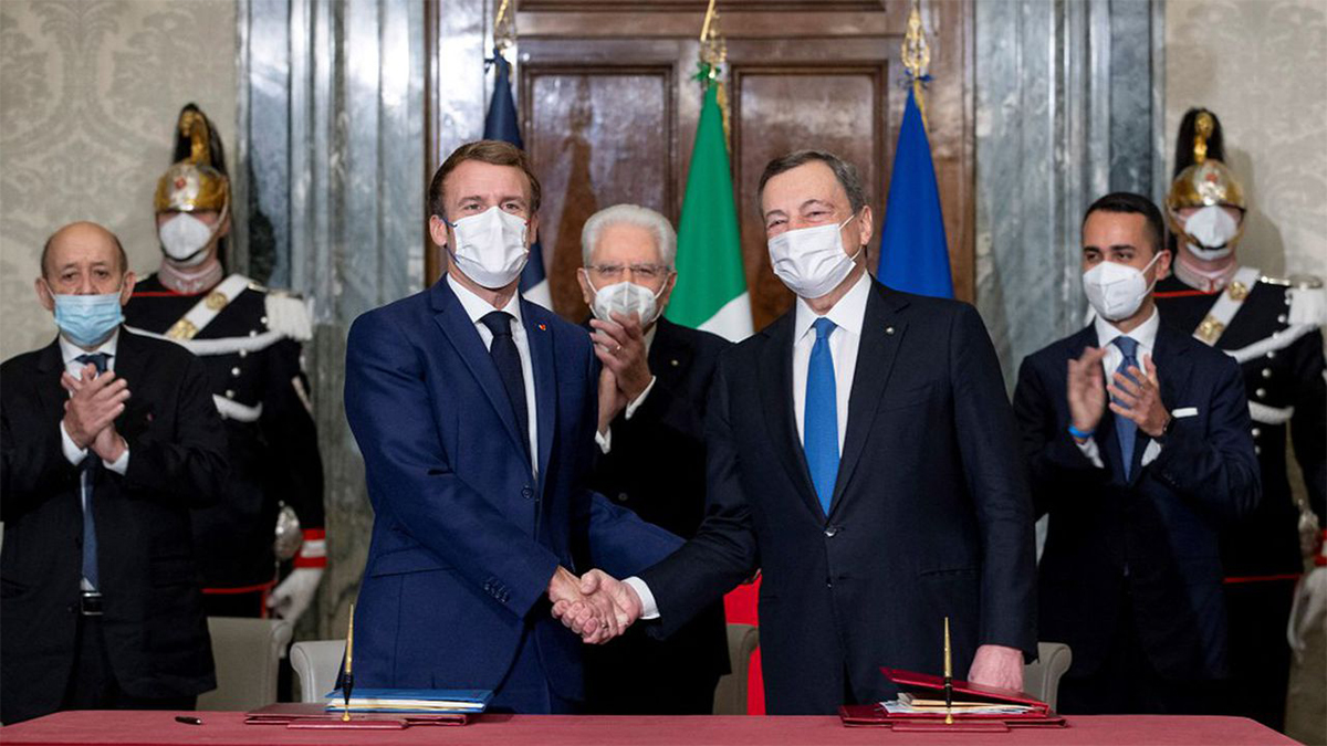 le traité du Quirinal signé entre l'Italie et la France