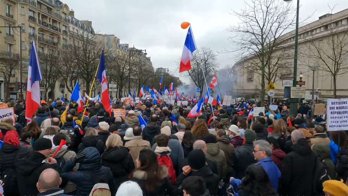 manifestation contre le pass vaccinal