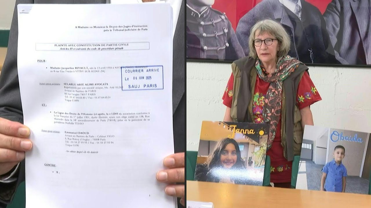 Une grand-mère française dépose une plainte à Paris, accusant Israël de « génocide » et de « meurtre » après la mort de ses deux petits-enfants dans une frappe à Gaza.